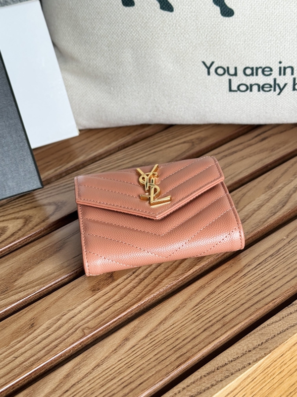 イヴサンローラン財布側面デザイン